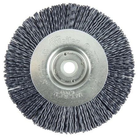 Weiler Burr-Rx 4" Narrow Face Wheel, .055/80CG Crimped Fill, 1/2"-3/8" 31105